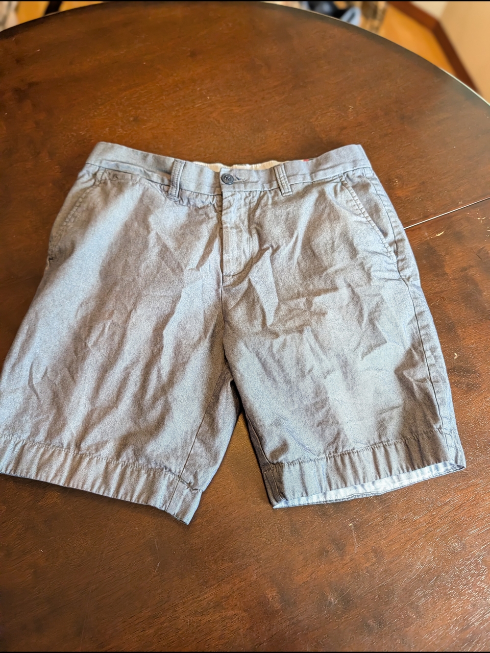 Tommy Hilfiger Slate Gray Flat Front Men's Shorts